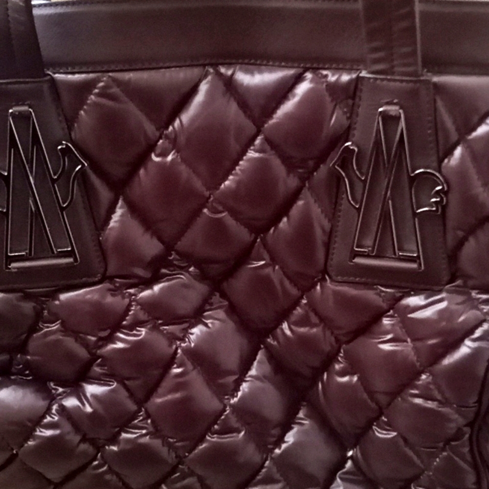 brown moncler tote
